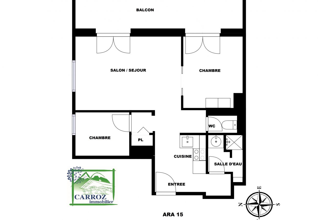 Apartment in Les Carroz d'Arâches - ARA15 Appartement 4/6 Pers centre station Carroz Apartment in Les Carroz d'Arâches - ARA15 Appartement 4/6 Pers centre station Carroz