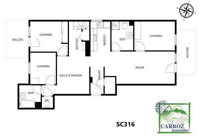 Apartment in Les Carroz d'Arâches - SC316 - Duplex 8 Pers centre des Carroz Apartment in Les Carroz d'Arâches - SC316 - Duplex 8 Pers centre des Carroz