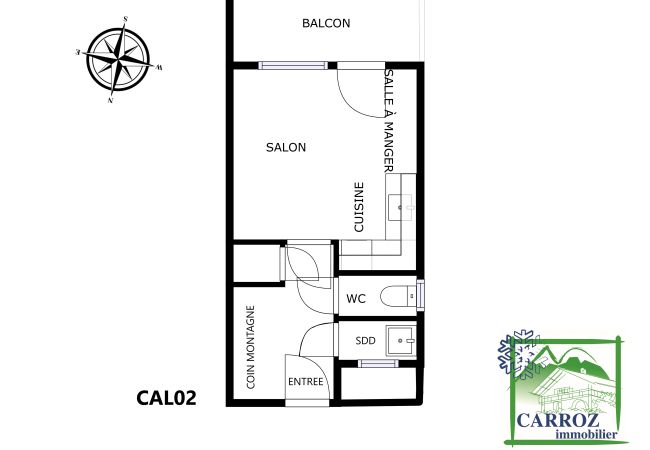 Studio in Les Carroz d'Arâches - CAL02 -  Studio 4 Pers centre des Carroz Studio in Les Carroz d'Arâches - CAL02 -  Studio 4 Pers centre des Carroz