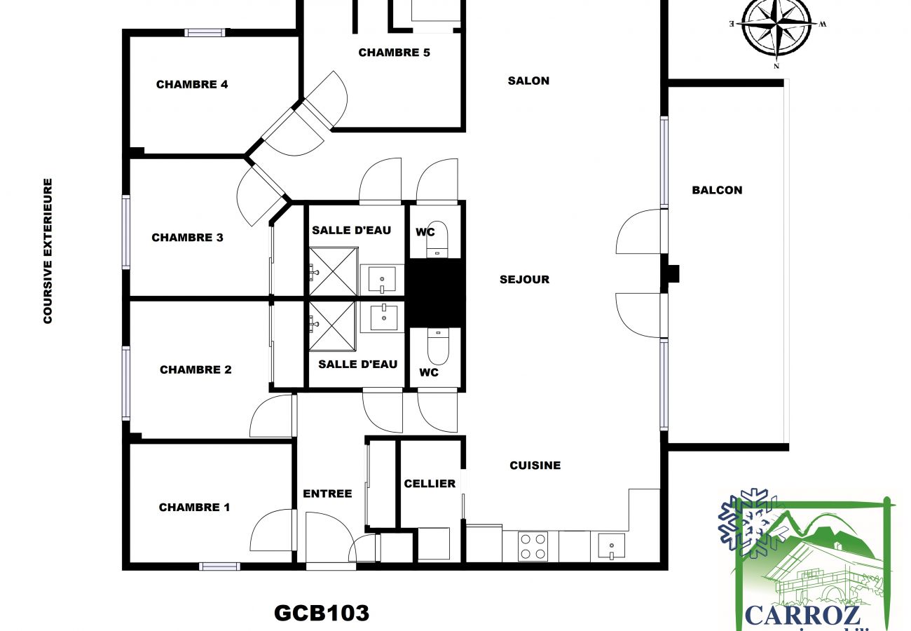 Apartment in Les Carroz d'Arâches - GCB103 - 6 Pièces 10 Pers pieds de pistes Carroz Apartment in Les Carroz d'Arâches - GCB103 - 6 Pièces 10 Pers pieds de pistes Carroz