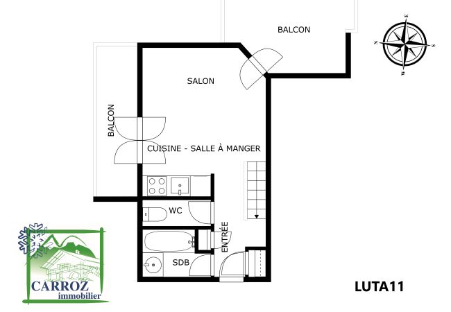 Studio in Les Carroz d'Arâches - LUTA11 Duplex mezzanine pied de pistes Studio in Les Carroz d'Arâches - LUTA11 Duplex mezzanine pied de pistes