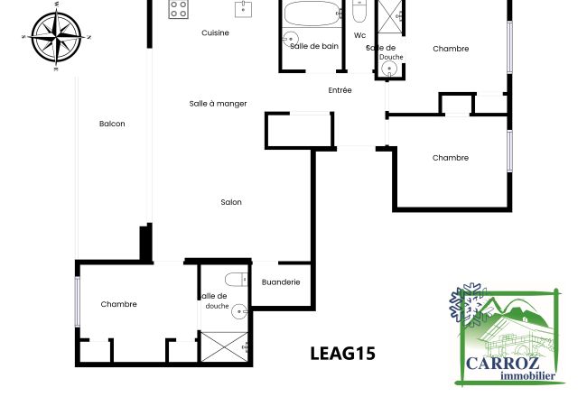 Apartment in Les Carroz d'Arâches - LEAG15 - 4 pièces 6 pers avec accès piscine Apartment in Les Carroz d'Arâches - LEAG15 - 4 pièces 6 pers avec accès piscine