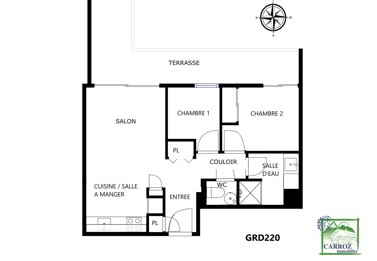 Appartement à Les Carroz d'Arâches - GRD220 - Appartement standing 4 pers pied de piste Appartement à Les Carroz d'Arâches - GRD220 - Appartement standing 4 pers pied de piste