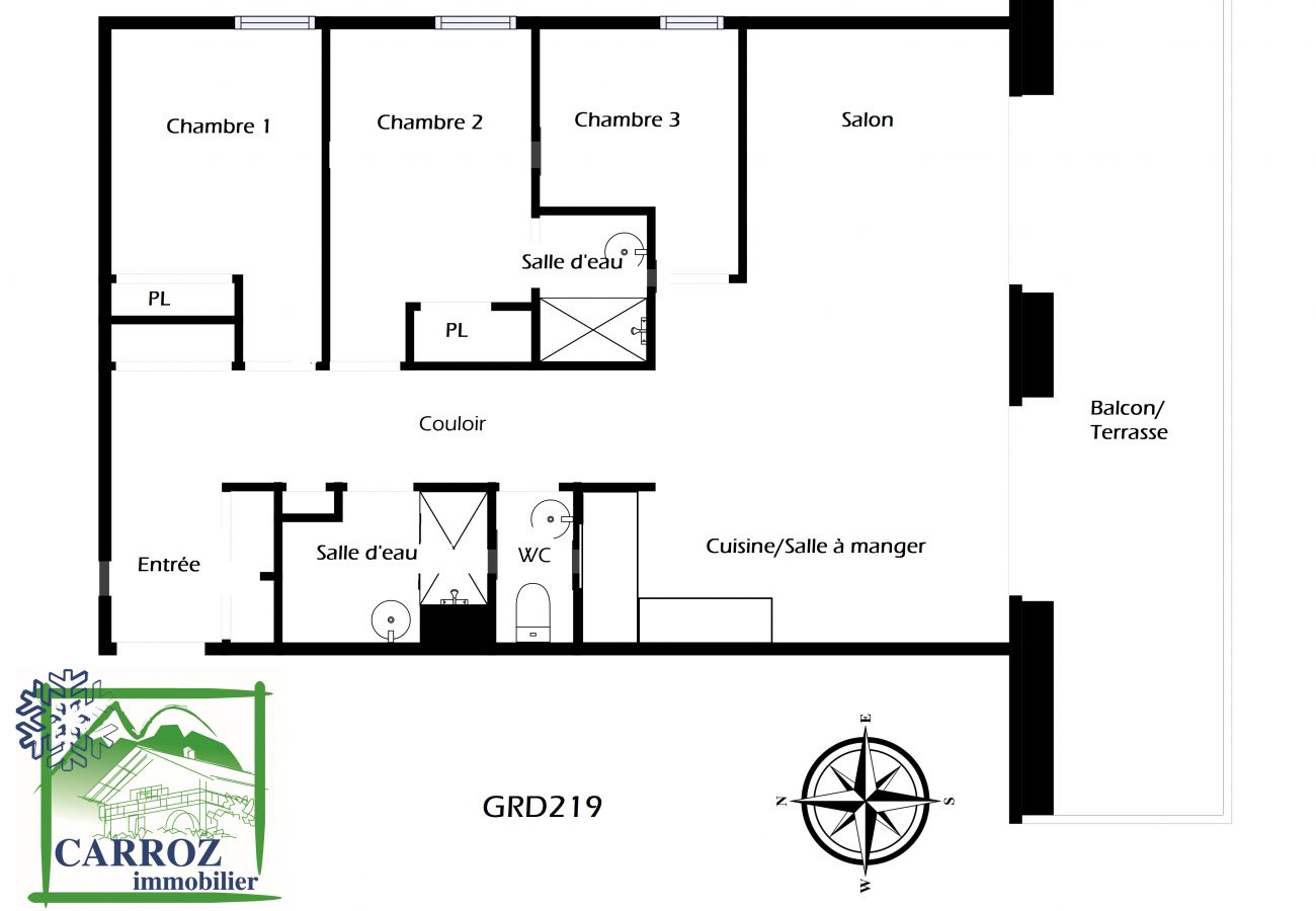 Appartement à Les Carroz d'Arâches - GRD219 - Appartement standing 6 pers pied de piste Appartement à Les Carroz d'Arâches - GRD219 - Appartement standing 6 pers pied de piste