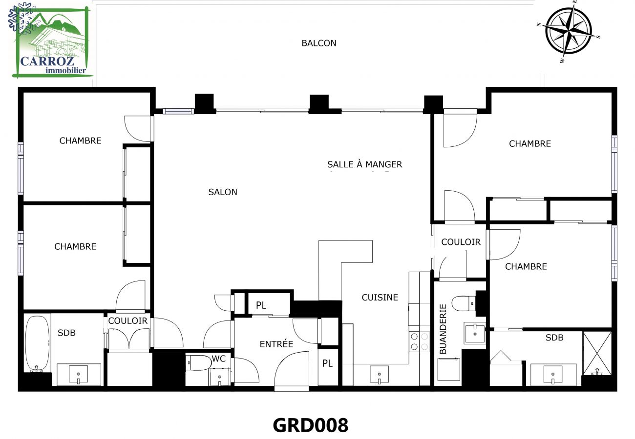 Appartement à Les Carroz d'Arâches - GRD108 - Appartement standing 8 pers pied de piste Appartement à Les Carroz d'Arâches - GRD108 - Appartement standing 8 pers pied de piste
