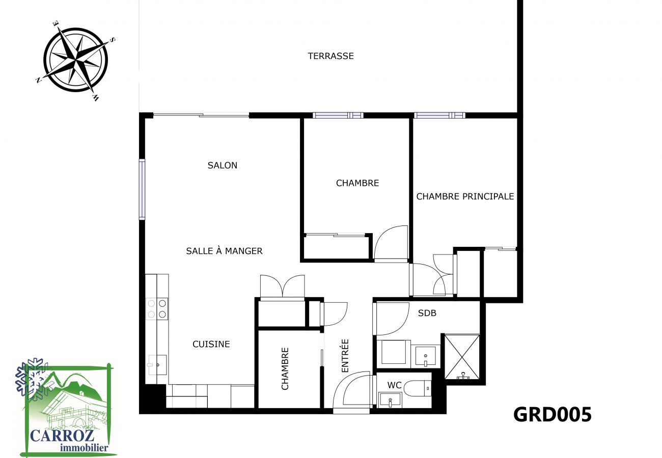 Appartement à Les Carroz d'Arâches - GRD005 - Appartement standing 6 pers pied de piste Appartement à Les Carroz d'Arâches - GRD005 - Appartement standing 6 pers pied de piste