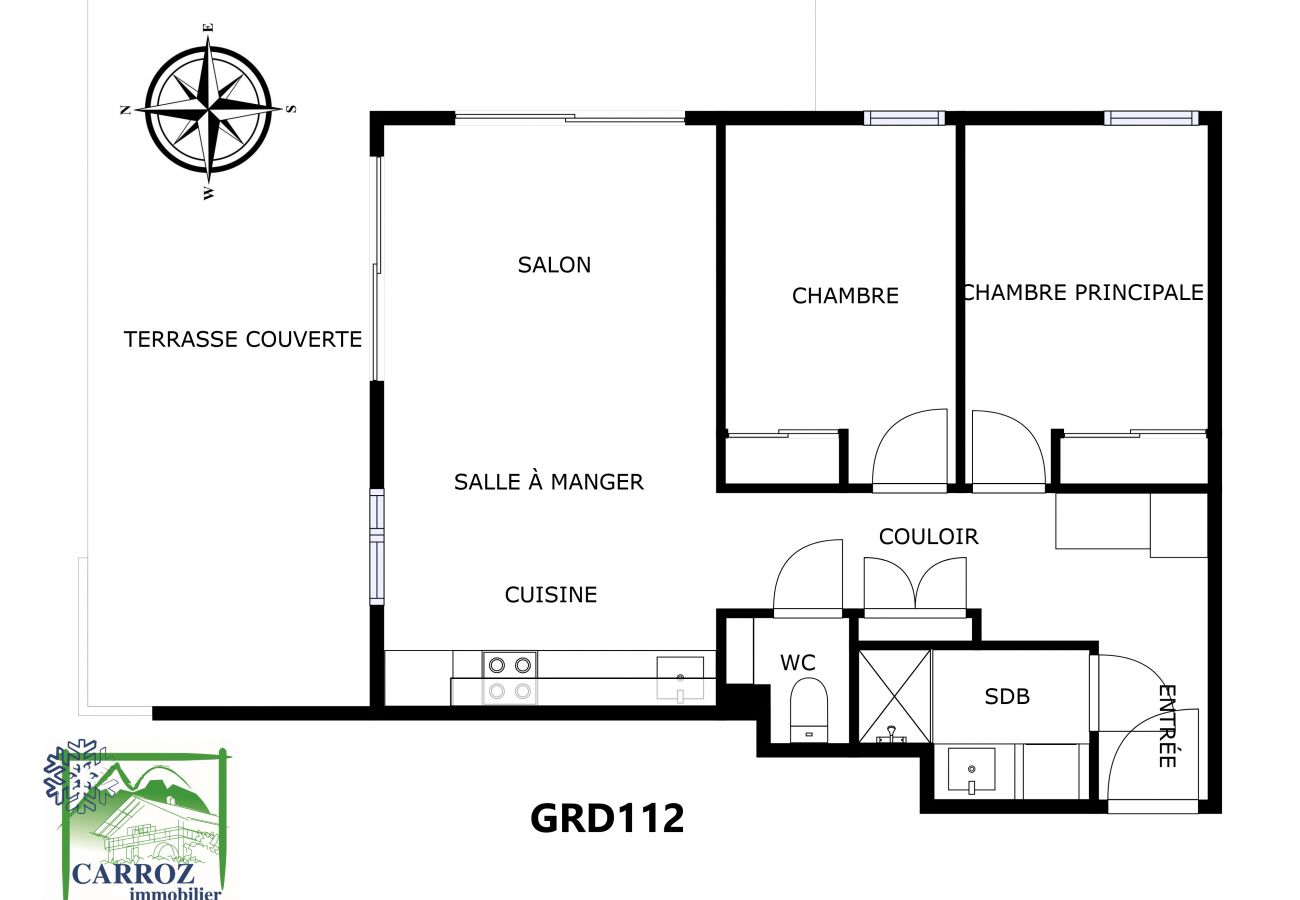 Appartement à Les Carroz d'Arâches - GRD112 - Appartement standing 6 pers pied de piste Appartement à Les Carroz d'Arâches - GRD112 - Appartement standing 6 pers pied de piste